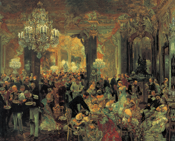  Adolpyh Von Menzel —— 舞会上的晚餐